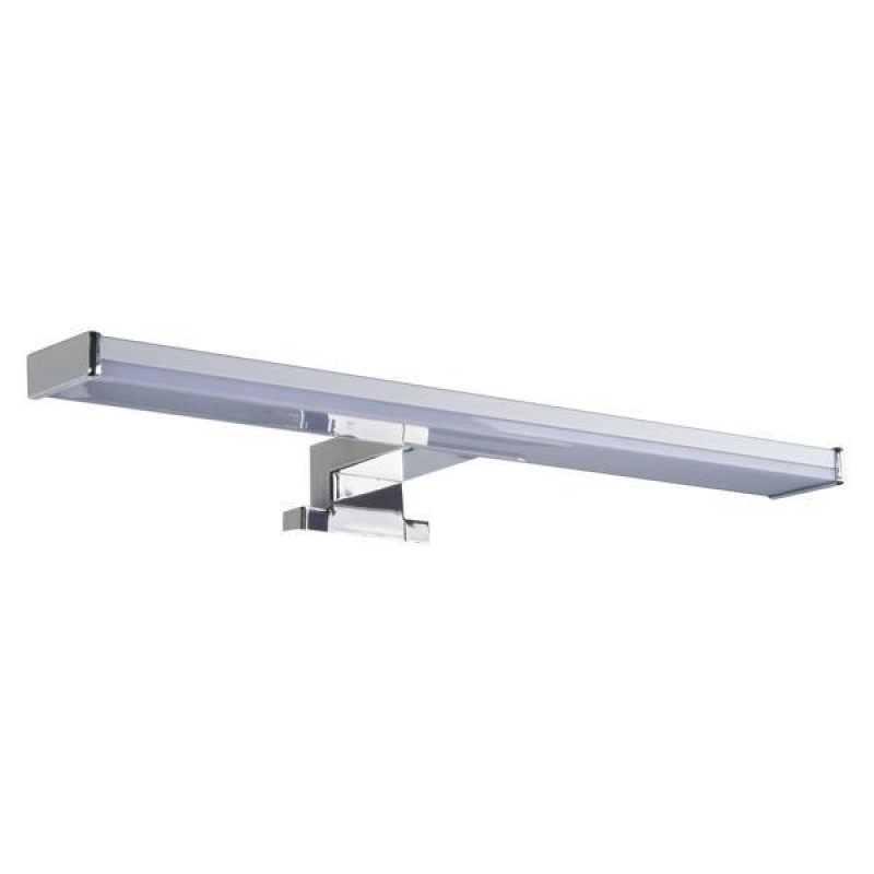 Eurolamp 145-21506 Led Φωτιστικό Μπάνιου 8W Νίκελ 3000K Στεγανό IP44